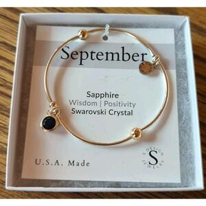 Brand New Birthday September Sapphire Handmade Bracelet By S Design Jewelry